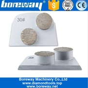 الصين Professional Made In China Wholesale Double Round Grinding Segment Shoe For Concrete Lavina Floor Grinder الصانع