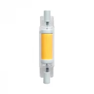 China Dimmable No Flicker LED R7S Glass COB Tube 78mm 4W manufacturer