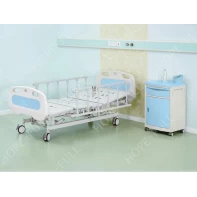 China Electric home care nursing bed with aluminum alloy bedside rails manufacturer