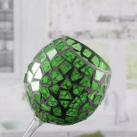 Cina Portafini a mano in vetro candelabro di mosaico portafogli votivi a mano all'ingrosso produttore