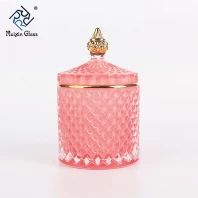 China Wholesale elegant candlestick ceramic candle holder with lid manufacturer