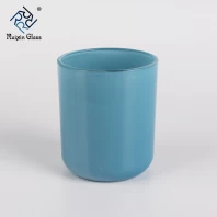 China Castiçal de cerâmica de alta qualidade por atacado azul castiçais conjunto de 3 fabricante