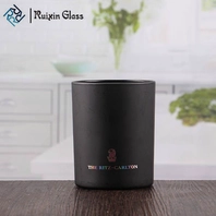 China Halloween gifts black glass votive candle holder wholesale manufacturer