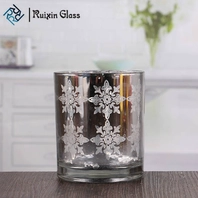 Chine Bougies en verre argenté votives bougies en gros fabricant