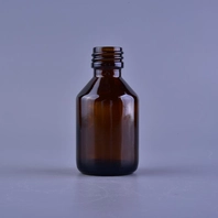 China Großhandel verschiedene Kapazität kleine bernsteinfarbige Glasflasche Hersteller