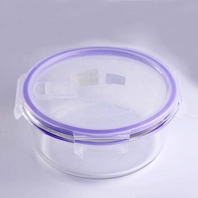 China Großhandel pyrex Glas Schüssel Runde Glas Salat Schüssel mit Deckel Hersteller