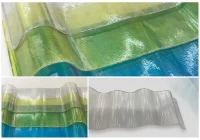 Lastra per coperture ondulata in PVC trasparente multifunzionale per esigenze di copertura versatili