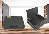 Cassetta di sicurezza in acciaio ignifugo con tastiera digitale biometrica per impronte digitali cinesi: la tua soluzione high tech per la sicurezza delle armi da fuoco