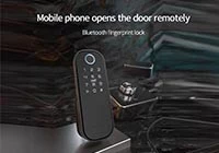 Rivoluziona la sicurezza della tua porta con la nostra APP WiFi Serratura per porta RFID senza chiave impermeabile con impronta digitale biometrica