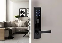 Aluminum password card key TTlock apartment door lock: Your Smart Apartment Security Solution