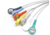 ECG EEG EKG EMG Snap Lead wires and Medical device cable