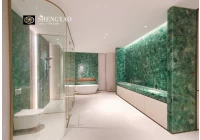 Bathroom Project Case | Green Fluorite Slab