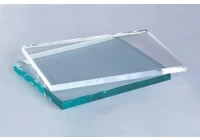 What is a way to distinguish between clear float glass with ultra clear float glass.
