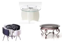Glass furniture gradually replaced traditional furniture