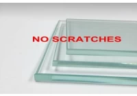Scratch treatment of tempered glass