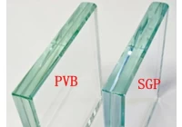 違いSGPは、ガラスを積層し、PVBはガラスを積層しました