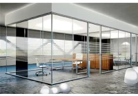 Por que a parede de parede de vidro móvel se torna muito popular no escritório?