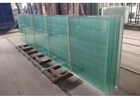 What is the procedure to make the tempered laminated glass with holes