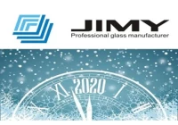 Muitas felicidades na véspera de 2020 de SHZNEHN JIMY GLASS CO.LTD
