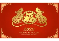 China 2020 Frühlingsfest Urlaub Hinweis Hersteller