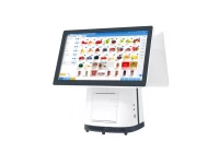 China Newly 15.6 inch Touch Sreen all in one Windows POS Terminal with Built-in Printer and Bar code Scann manufacturer