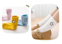 Китай Представление детских носков из чистого хлопка JI XING FENG производителя