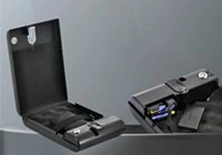 China Biometric fingerprint portable pistol security safe box: Your Portable Fortress for Firearm Security