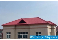 PVC Spanish roof tiles provide a stylish touch to the house