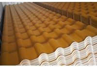 Bella costruzione del tetto in PVC ondulato