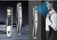 Fechadura de porta com reconhecimento facial 3D abre sistema de controle de acesso biométrico de próxima geração