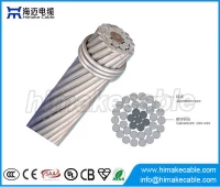China Blanke Leiter ACSR Antenne Alu Leiter Stahl verstärkt Kabelleiter Hersteller