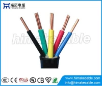 China Múltiplos núcleos PVC isolamento e bainha cabo de fio elétrico 300/500V 450/750V fabricante