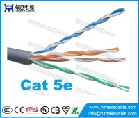 porcelana Red Cat5e UTP cable AWG24 China Factory para LAN fabricante
