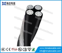 China Overhead ABC luchtfoto begrensd kabel Quadruplex kabeldienst drop kabel fabrikant