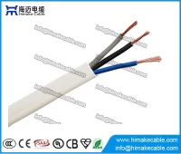 China PVC geïsoleerd en platte flexibele elektrische draad/kabel 300/300V 300/500V ommanteld fabrikant