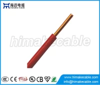 China Single core PVC insulated solid copper electric wire 300/500V 450/750V manufacturer