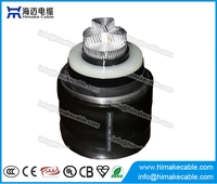 China HV Aluminum conductor corrugated Aluminum sheath Power Cables with rated voltages up to 500KV manufacturer