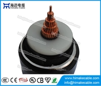 China HV XLPE insulated corrugated Aluminum sheath Power Cables with rated voltages up to 500KV manufacturer