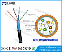 China Water proof UTP Cat5e cable CCA BC conductor manufacturer