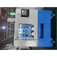 Cina Maschiatrice per dadi modello ad alta velocità 4 Maschiatrice per dadi con stampo-x-Modello: LDH-M14-4Gamma di diametri (mm) M14Motore principale (KW) 1,5 (classe 4)Motore della pompa dell'acqua (KW) 0,25Capacità (Pz/Min) 140Peso approssimativo (kg) produttore