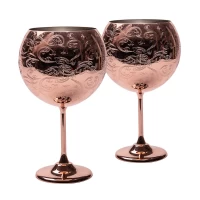 Bicchiere da vino sferico in acciaio inossidabile, mostra il tuo gusto alla moda