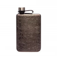 Explore The Elegance Of Our Etched Stainless Steel Hip Flask