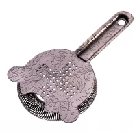 A Must-Have For Bars! Etched Stainless Steel Cocktail Strainer
