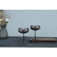 Reinventing the Drinking Experience by Skycrops Baroque Etched Stainless Steel Cocktail Glass
