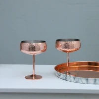 Mejore su experiencia de bar con copas de martini de acero inoxidable