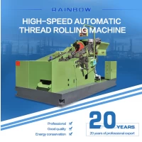 China Flexible and efficient flat die thread rolling machine full automatic thread rolling machines fabricante