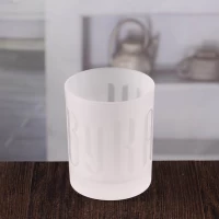 China 4 inch bulk candle holders small white votive holder wholesale manufacturer