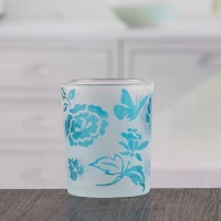 China Beautiful colored glass candle jars small fancy candle holders wholesale manufacturer
