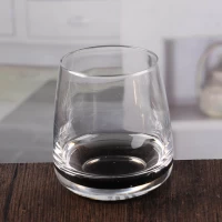 China Black bottom clear hurricane candle holder home candle holder wholesale manufacturer