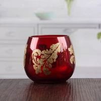 China Factory direct wholesale red bulk beautiful candle holders manufacturer